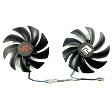 For POWERCOLOR RX6600/RX6600XT/RX6650XT Red Devil Graphics Card Cooling Fans