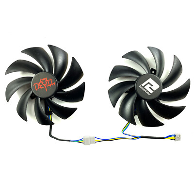 For POWERCOLOR RX6600/RX6600XT/RX6650XT Red Devil Graphics Card Cooling Fans