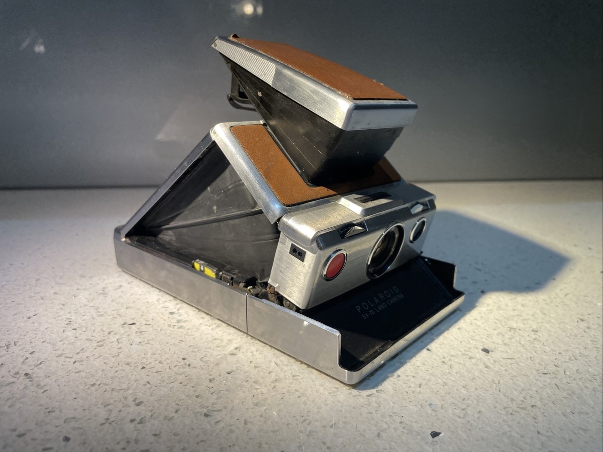 POLAROID LAND CAMERA SX-70 AlPHA1 VINTAGE BROWN LEATHER | eBay