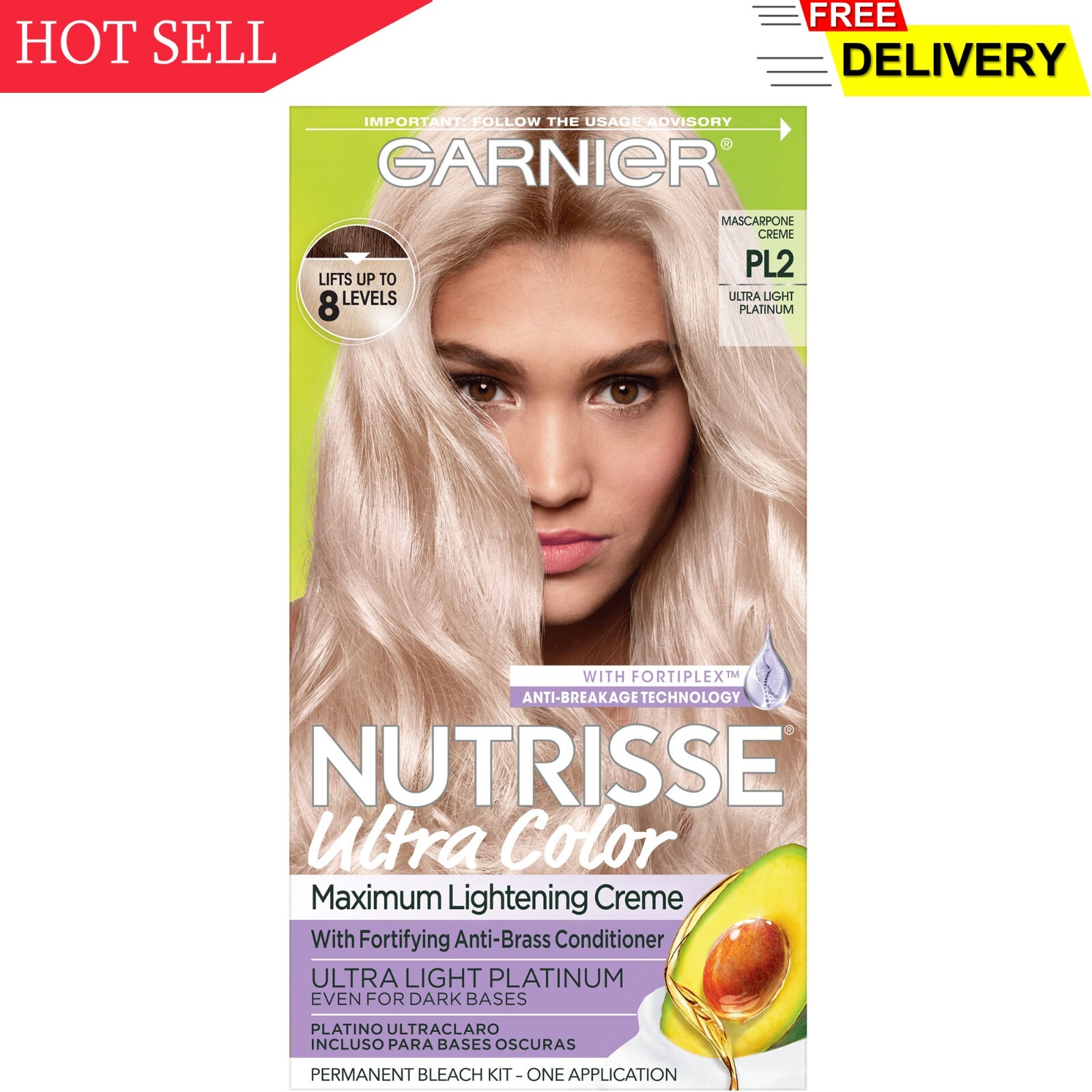 Nutrisse Ultra Color Nourishing Creme, Pl2 Ultra Light Pla..