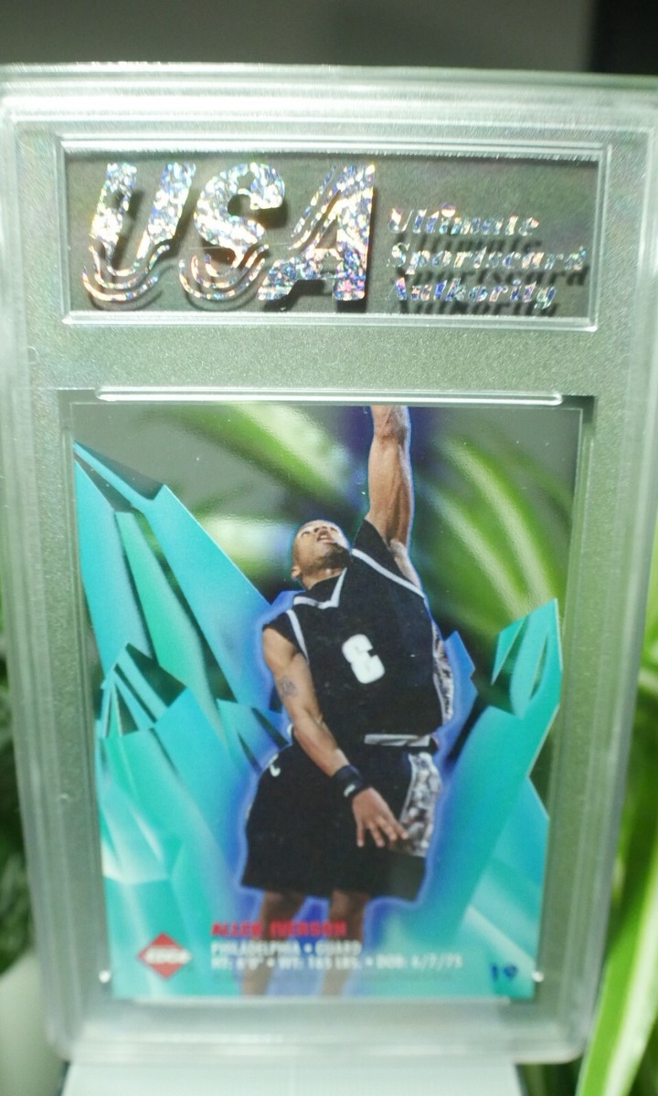 サイン入りアートワーク I L U E 1996 Collector's Edge Rookie Rage - Ice Sculpture Allen Iverson