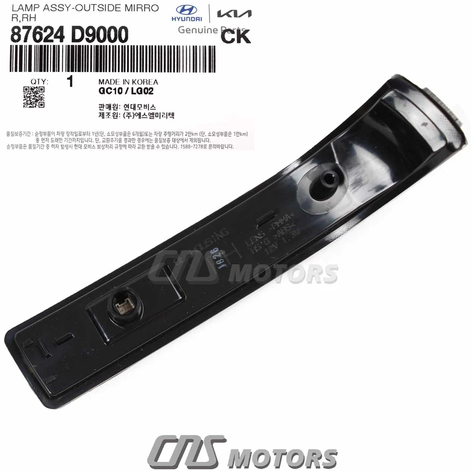 GENUINE Side Mirror Signal Repeater Lamp RIGHT for 17-19 Kia Sportage 87624D9000 Foto 3 de 4