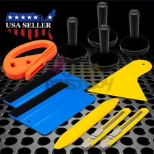 Deluxe Car Wrap Vinyl Tools Kit Scratchfree Squeegee Razor Gloves Magnets 05