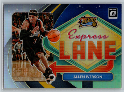Allen Iverson 2020-21 Panini Donruss Optic Express Lane Holo #9