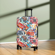 Disney Luggage Cover, Cars Lightning McQueen Suitcase ,Gift For Cartoon Lovers
