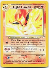 Pokemon Light Flareon 46/105 NM UC Neo Destiny Unlimited on eBay