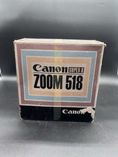 Canon Auto Zoom 518 SV Super 8 8mm Movie Camera Complete W/box And Case EX