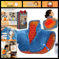 Fast Heating Pad for Neck, Shoulders  Back - Far Infrared Graphene Wrap, 8 Heat