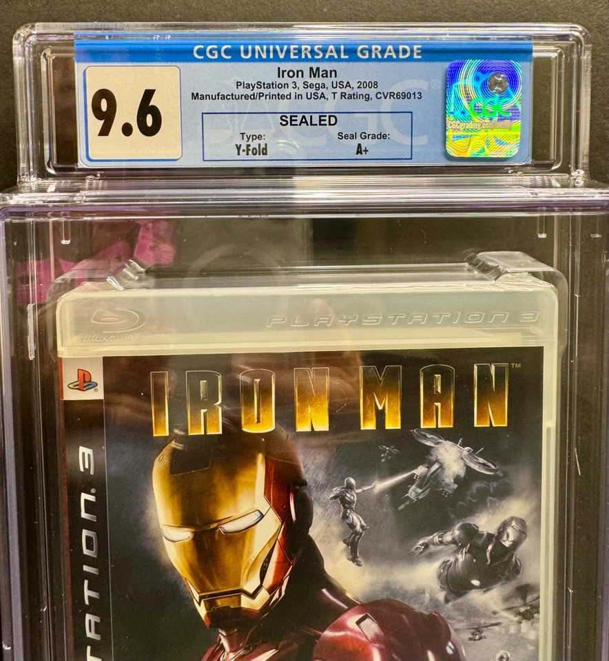 PS3 Iron Man 2008, Playstation 3 Graded 9.6 / Seal A+ DV-771 - Image 2 of 3
