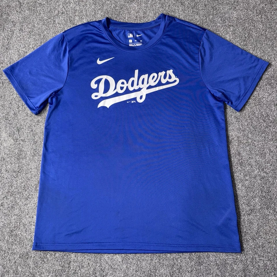 Nike TeamMLB Los Angeles LA Dodgers Camiseta Camiseta Azul Para Hombre Talla XL Rendimiento Foto 2 de 4