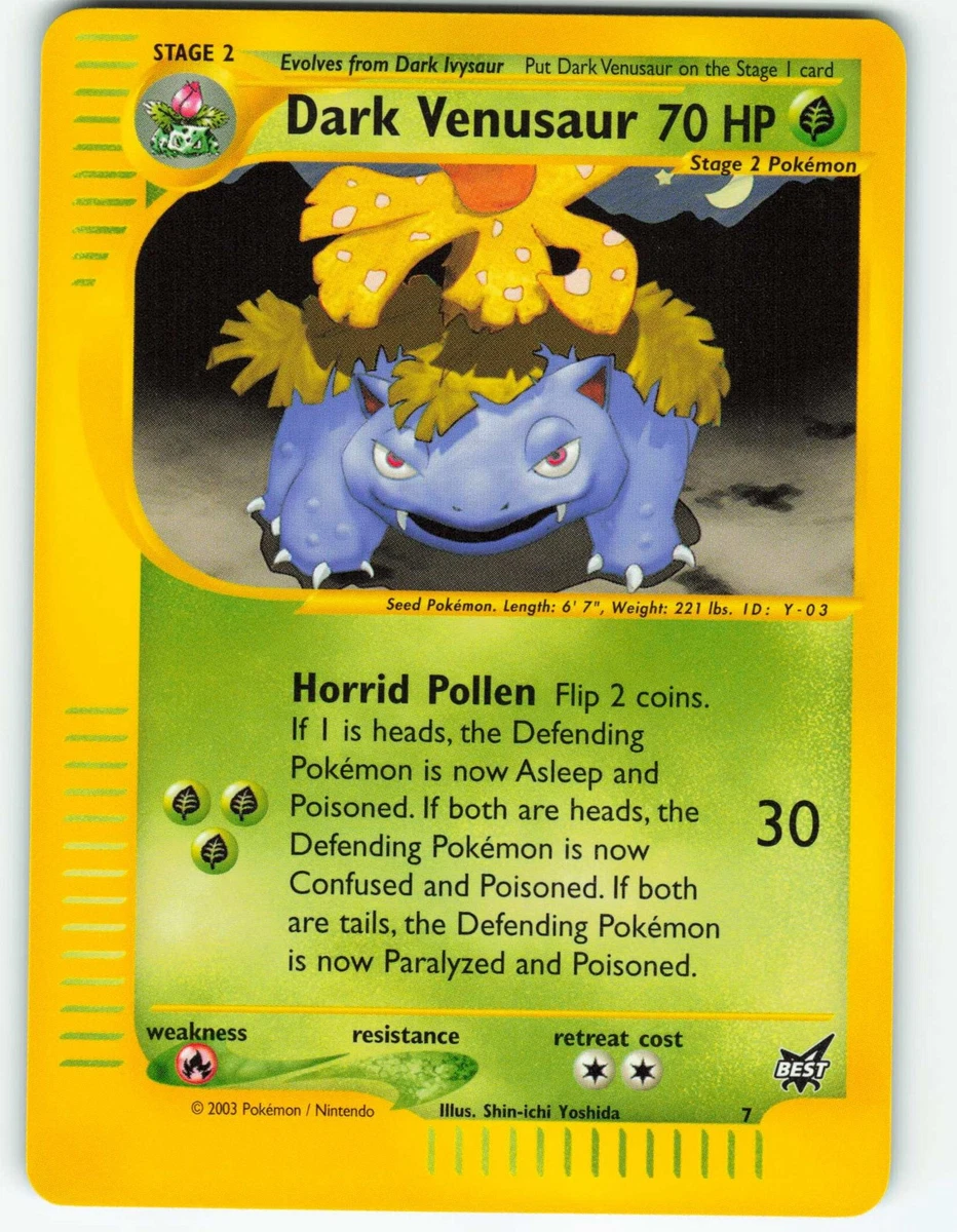 Dark Venusaur Pokémon TCG Cards for sale | eBay