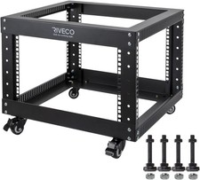 RIVECO 6HE Open Frame Tonstudio Band Übungsraum Server Rack DJ KARAOOKE