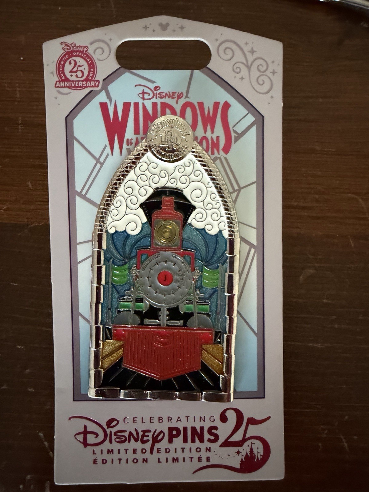 Disney Windows of Attraction Disneyland Resort DLR Railroad Train LE Pin