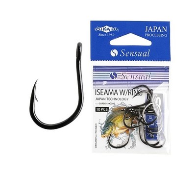 MIKADO SENSUAL ISEAMA 10 extrem starke und geschmiedete Karpfenhaken Gr.12 - 3/0