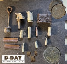 Original WW2 US. D-DAY LOT of RELICS from EASY RED  SECTOR ,Omaha Beach,Normandy