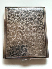 Art Deco Zigarettenetui 835er Silber - Antik um 1920 - fein zesiliert - 9 x 7 cm