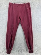 Vintage 70s Champion Blue Bar Tag Maroon Sweatpants Made in USA Large Rare Logo