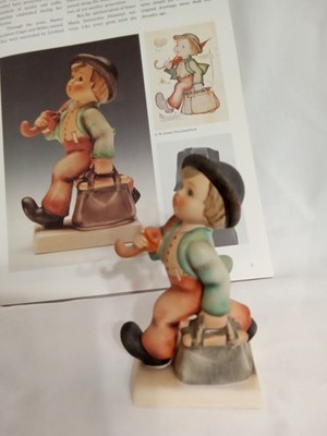 Merry Wanderer Humm # 11 2/0  1960 W/handbag and Red trousers  4.25''  Vintage 