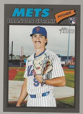 2025 Topps Heritage Brandon Sproat Dark Gray Border (RC) #118