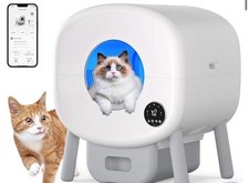 XL Self Cleaning Cat Litter Box APP Control 76L Multi Cat Odor Free