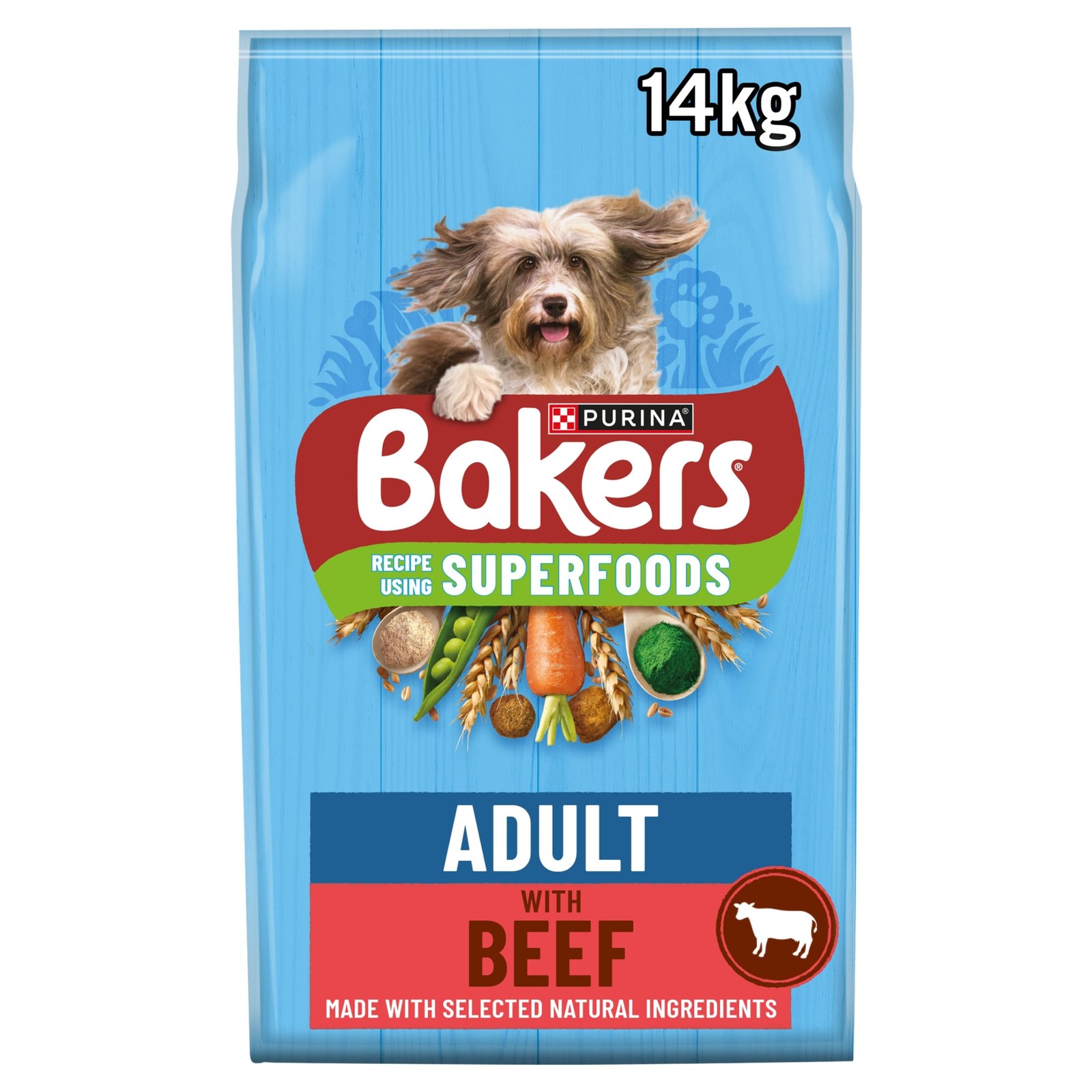 Bakers Adult Dry Dog Food Beef and Vegetables Rich Pet Full Complete Pack 14kg - Image 10