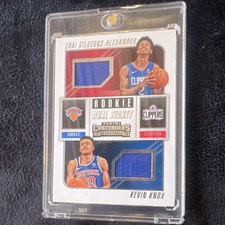 2018-19 Panini Contenders Rookie Kevin Knox Shai Gilgeous-Alexander #RD-KS Bask…