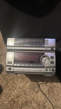 Aiwa NSX-H80 RX-NH80U Silver CD AM/FM Shelf Stereo Receiver Karaoke