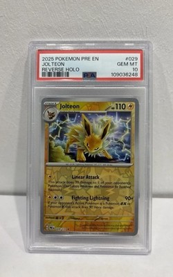 Pokémon Jolteon 029/131 Sv: Prismatic Evolutions Reverse Holo EN 2025 PSA 10