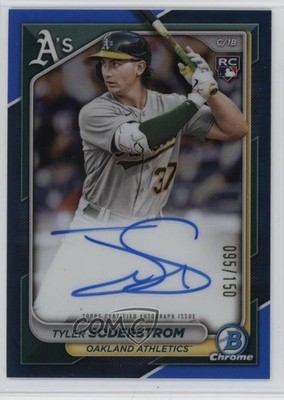 2024 Bowman Chrome Rookie Blue Refractor 95/150 Tyler Soderstrom Auto RC 1l2