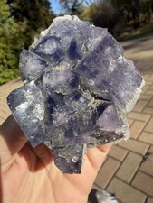 Fluorite con quarzo, Nigeria, miniera superiore, 241 grammi