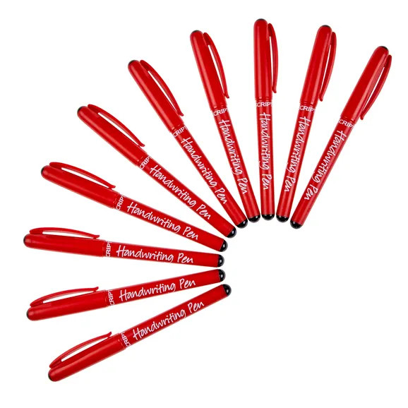 Manuscript Handwriting Pens Black Ergonomic Beginners School Children First Pen