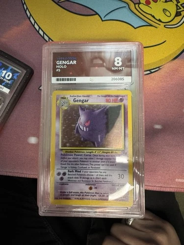 Pokemon 1999 Pokemon Fossil Gengar Holo Rare 5/62 Ace 8 WOTC