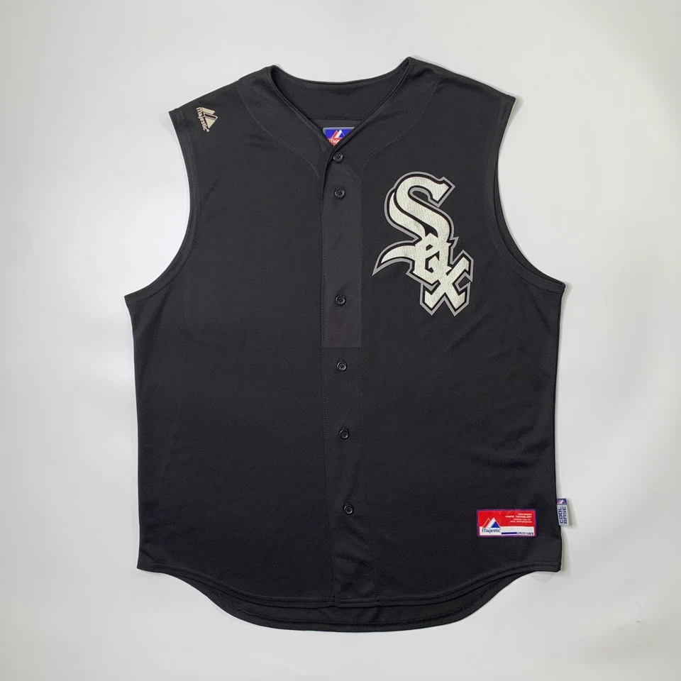 Camisa Jersey Chicago White Sox Para Hombres L Grande Sin Mangas CoolBase Chaleco Majestuoso Foto 2 de 4