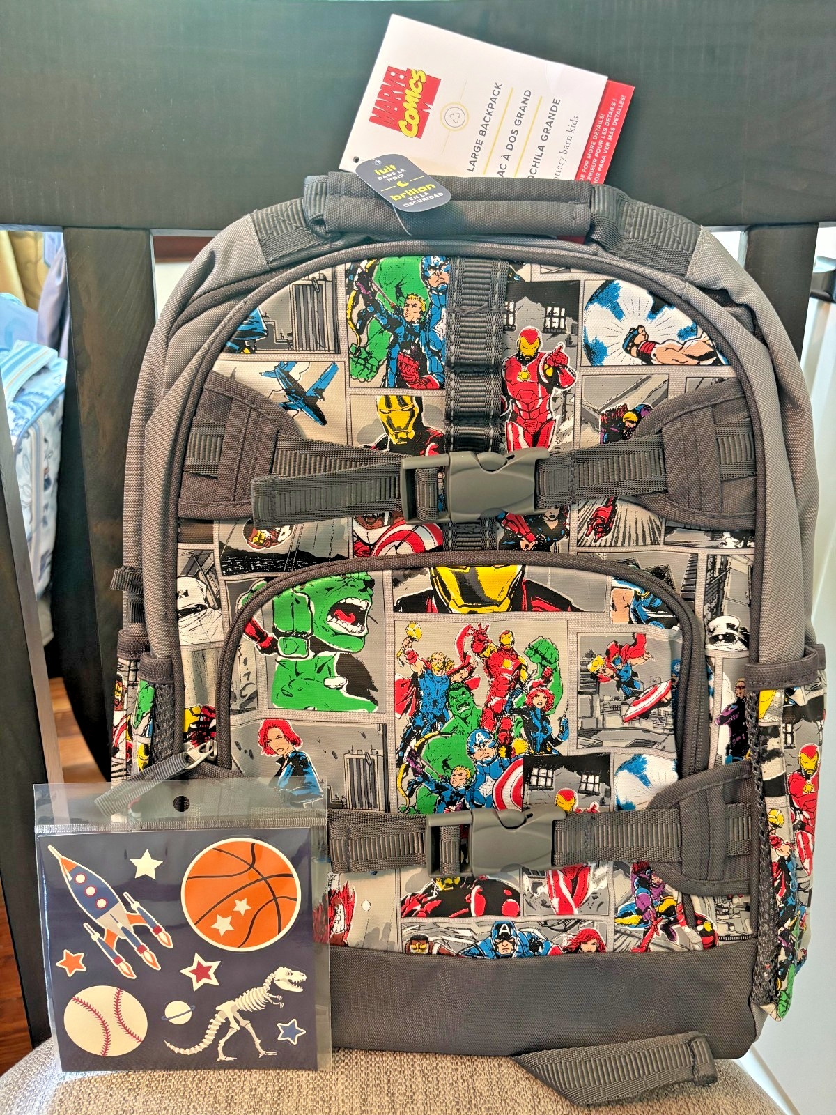 Mochila escolar de cerámica granero niño Marvel Avengers GRANDE cómic Disney bolsa de viaje.