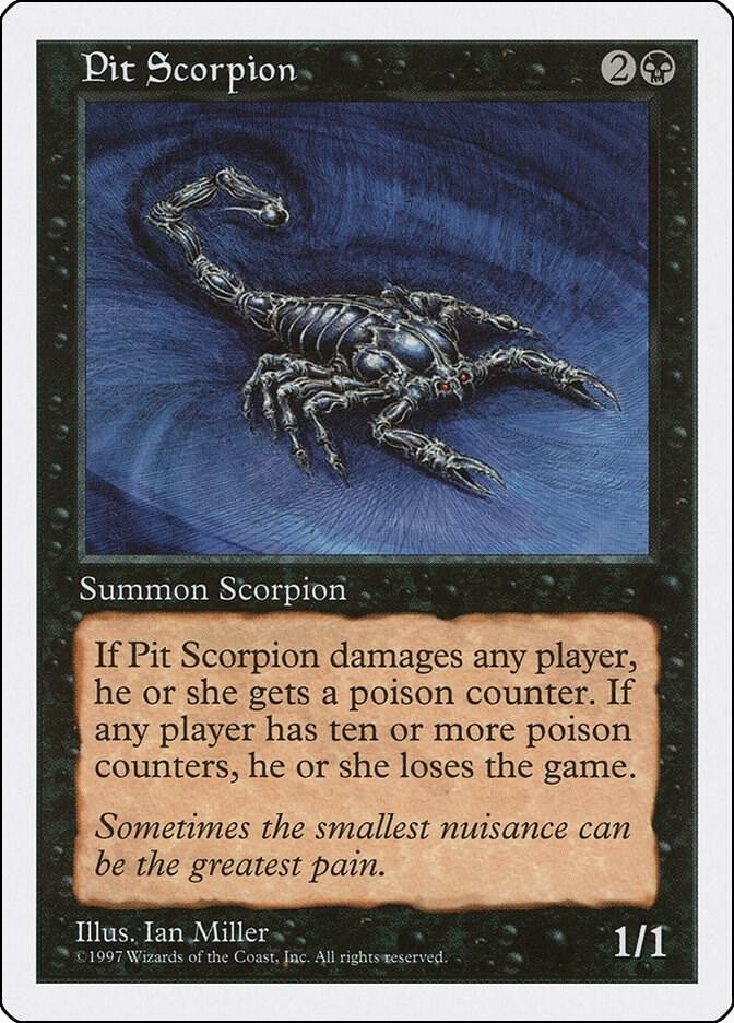 Pit Scorpion Common Fifth Edition Magic: The Gathering Lightly Played