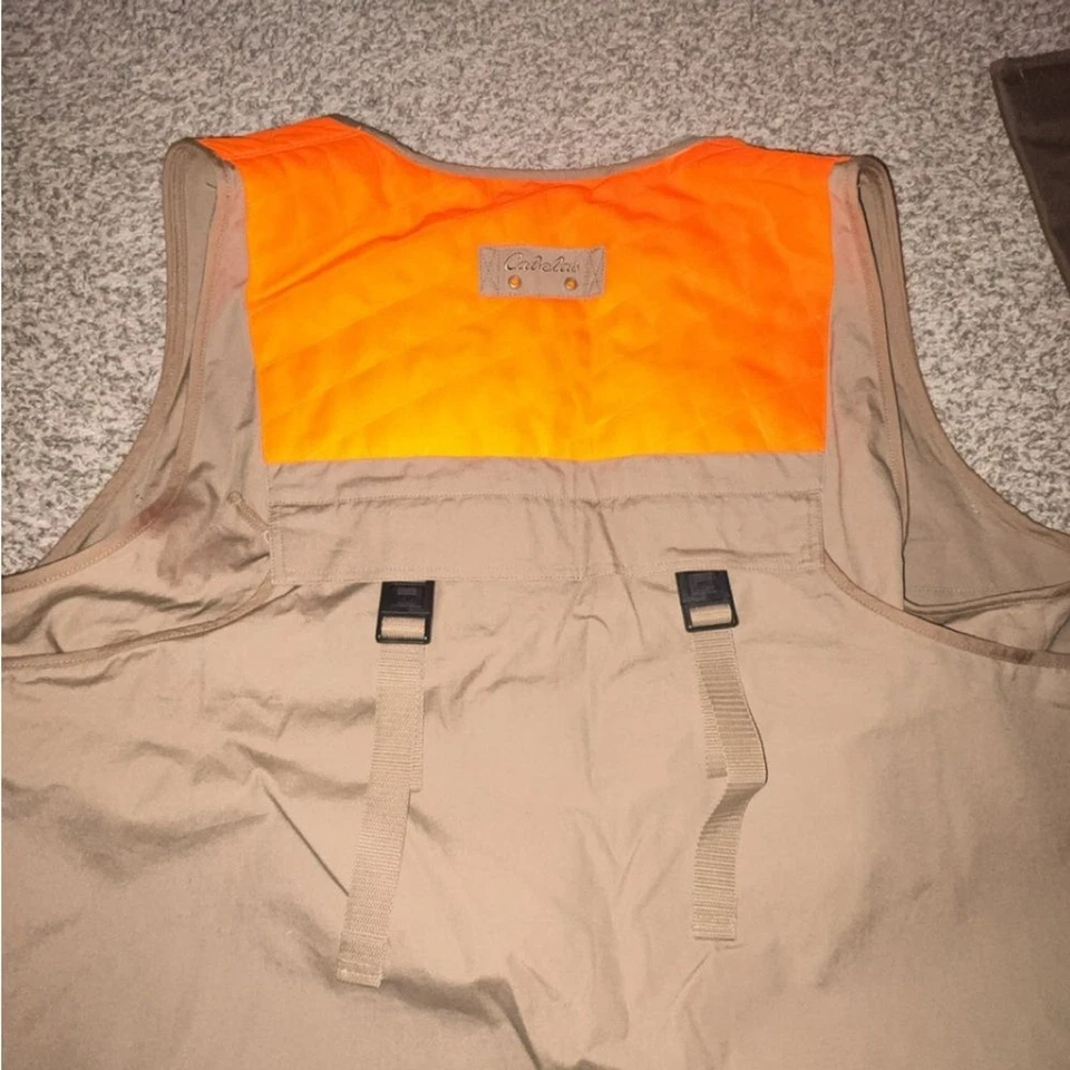 🦌 Cabela’s Blaze Orange & Tan Hunting Vest 2XL – High‑Vis Outdoor Gear 🎯 - Image 4 of 4
