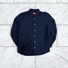 Supreme Navy Button Up longsleeve