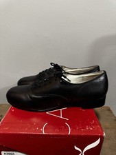 Capezio K360A Character Oxford Tap Shoes Black 10.5 M Leather Professional
