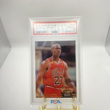 1992 Stadium Club Members Choice #210 Michael Jordan PSA 8 HOF MJ Bulls