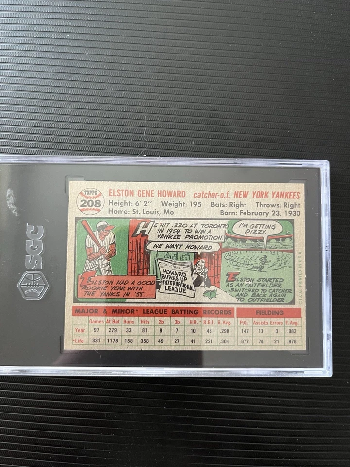 1956 Topps - Elston Howard #208 Foto 3 de 3