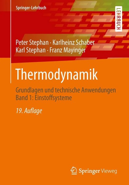 Peter Stephan (U. A.) | Thermodynamik | Taschenbuch | Deutsch (2013) | Xix-image
