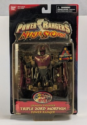 2003 Bandai Power Rangers Triple Zord Morphin  Crimson Thunder Sealed Figure 