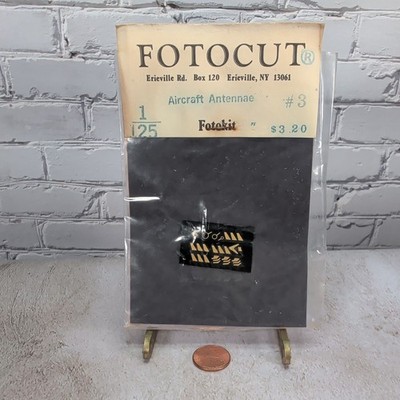 Fotocut Aircraft Antennae #3 1/125 Photo Etch Detail Set Vintage NOS Accessory