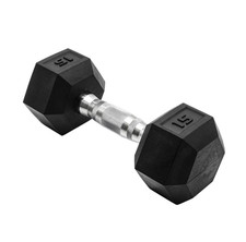 NEW CAP Barbell 20 lb Rubber Hex Dumbbell Single Non-Slip Grip Authentic Seal