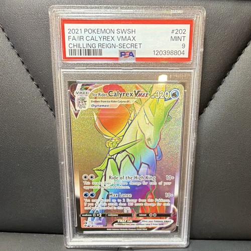 Ice Rider Calyrex VMAX graded PSA 9 for sale on eBay