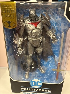 DC Multiverse Azrael Batman Armor Silver Edition Gold Label McFarlane New In Box