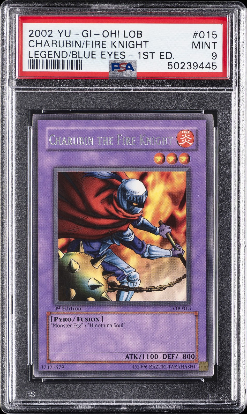 2002 1ST ED #015 CHARUBIN THE FIRE KNIGHT PSA 9