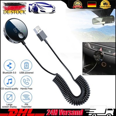 USB Bluetooth 5.0 Wireless Car FM Transmitter Aux Stereo Audio Adapter S-23 DE