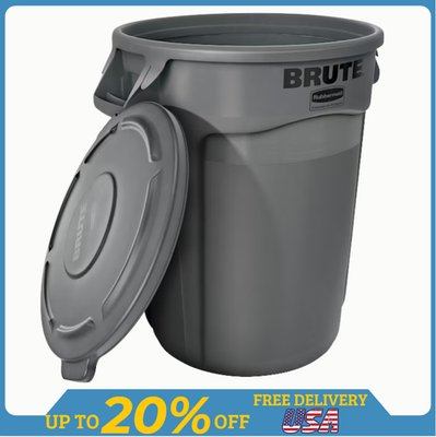 #ad Rubbermaid Commercial BRUTE 44 Gal Outdoor Garbage Plastic Waste Bin Vented $45.41