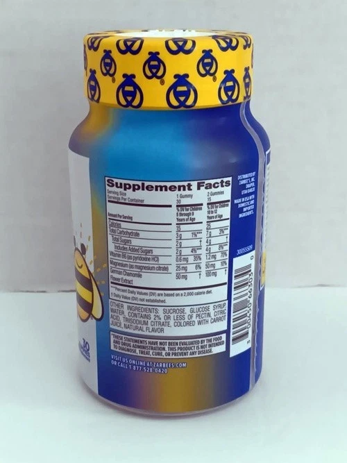 Zarbee's Children's Calm ~ 30 gomitas cada sabor frambuesa-EXP: 09/2026 Foto 2 de 4